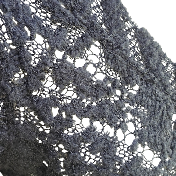 Nasty Gal Crochet Sweater Vest V-neck Black Size Small - Picture 4 of 6